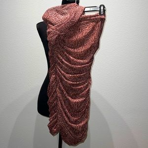 COPY - Pink and brown house of cb mini dress